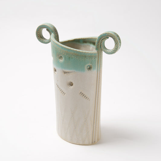 Funky Oval Vase -Medium by Michael Macone - © Blue Pomegranate Gallery