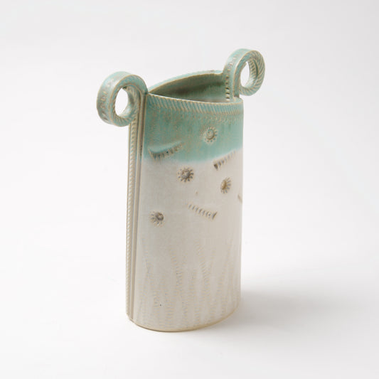Funky Oval Vase -Medium by Michael Macone - © Blue Pomegranate Gallery