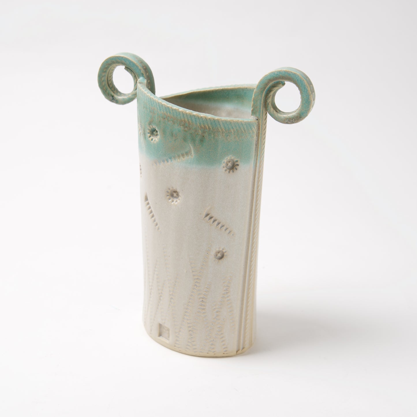 Funky Oval Vase -Medium by Michael Macone - © Blue Pomegranate Gallery