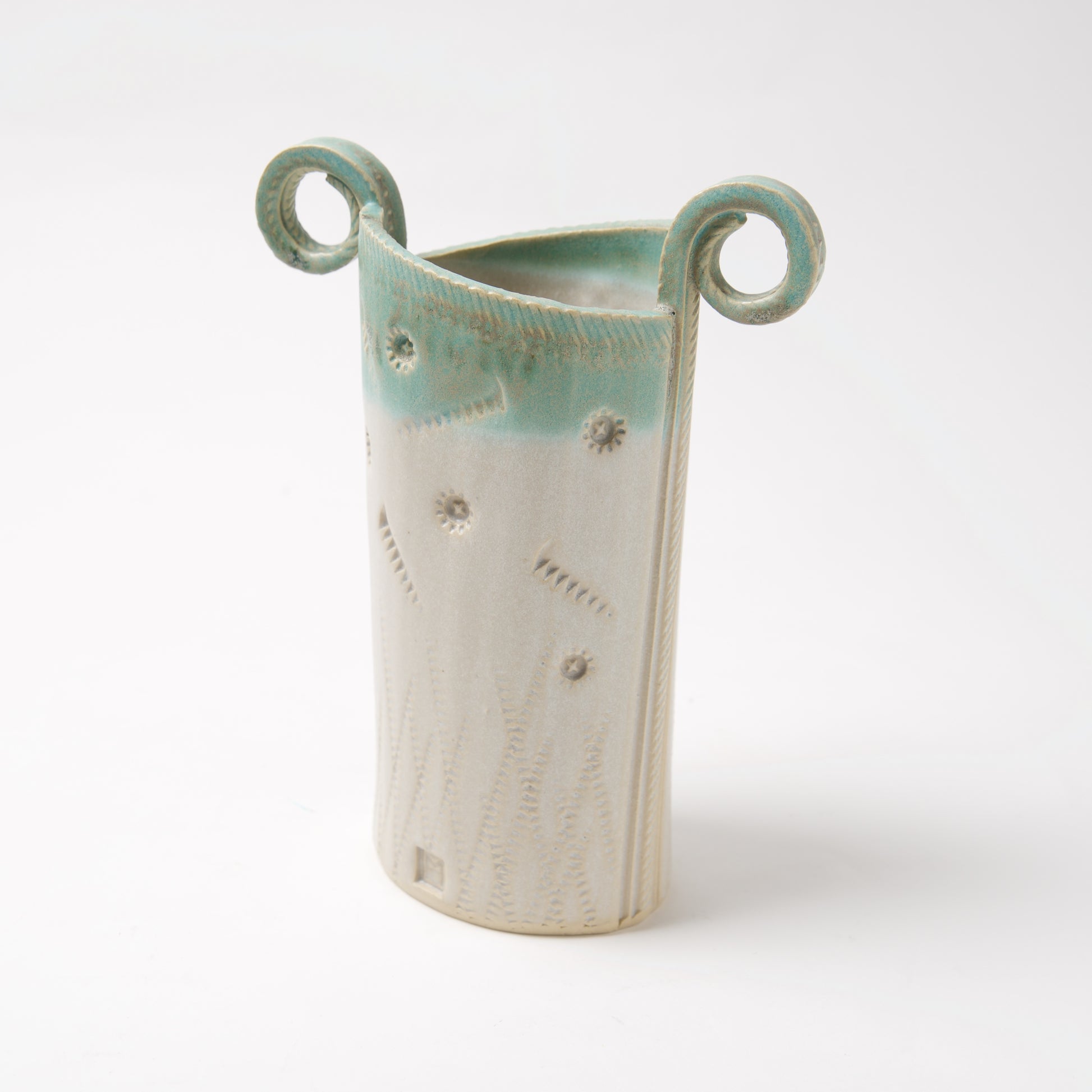 Funky Oval Vase -Medium by Michael Macone - © Blue Pomegranate Gallery