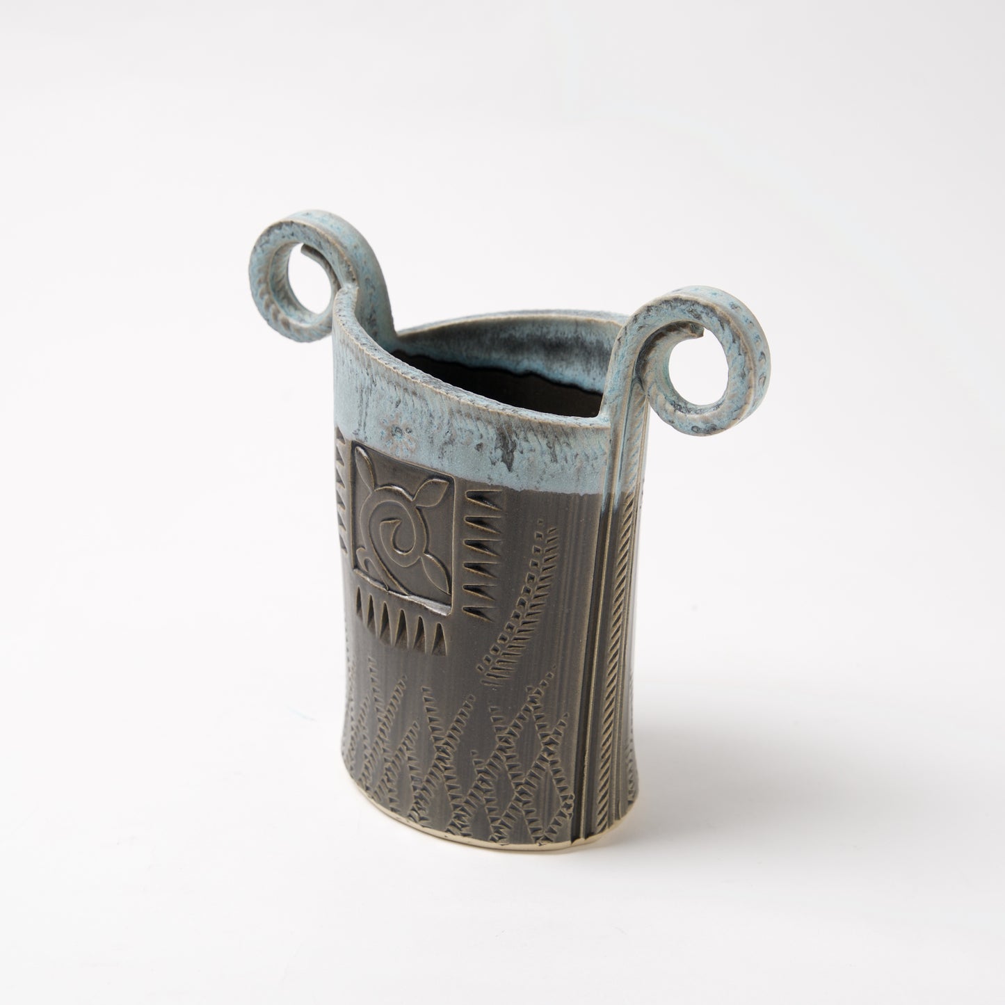 Funky Oval Vase -Small by Michael Macone - © Blue Pomegranate Gallery