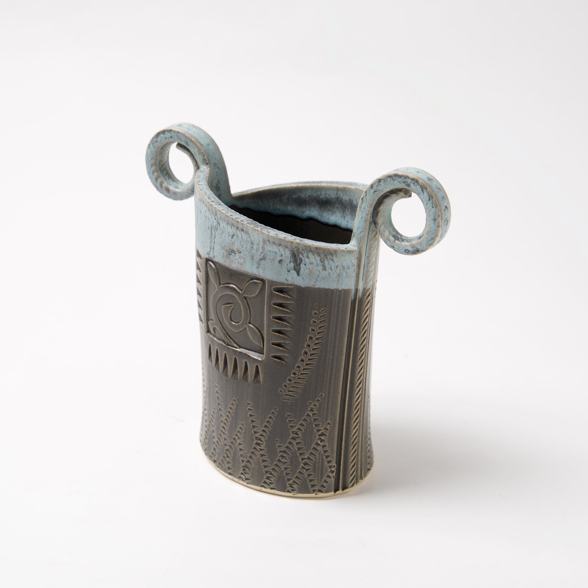 Funky Oval Vase -Small by Michael Macone - © Blue Pomegranate Gallery