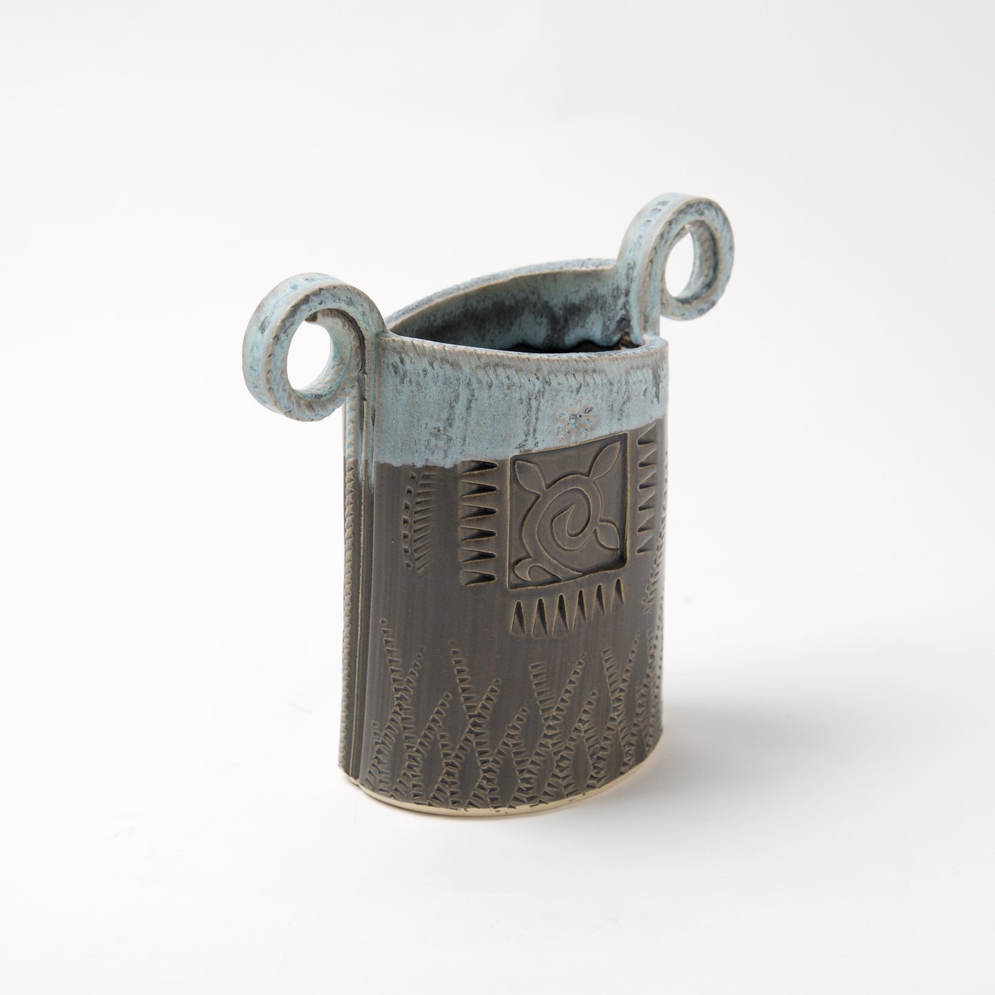 Funky Oval Vase -Small by Michael Macone - © Blue Pomegranate Gallery