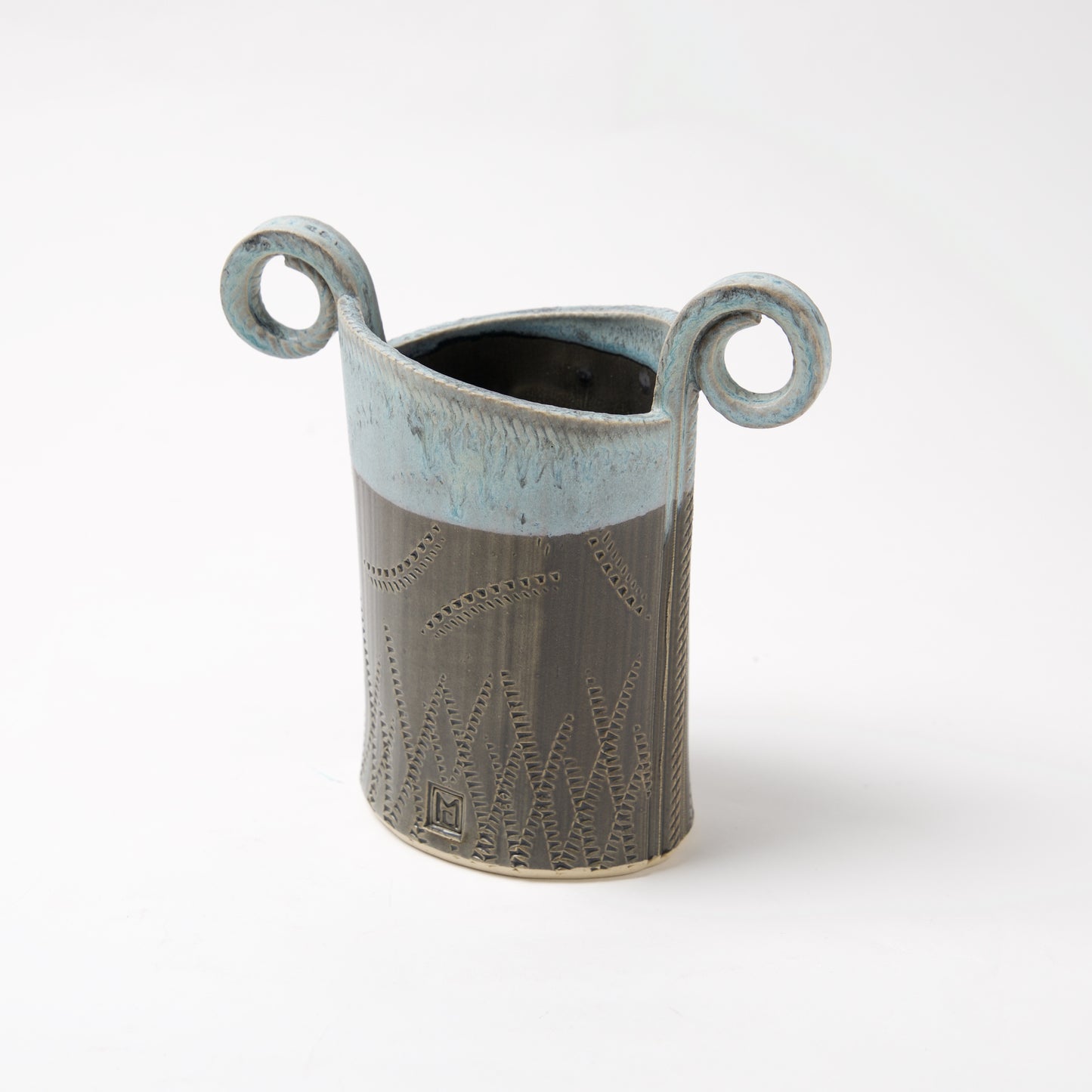 Funky Oval Vase -Small by Michael Macone - © Blue Pomegranate Gallery