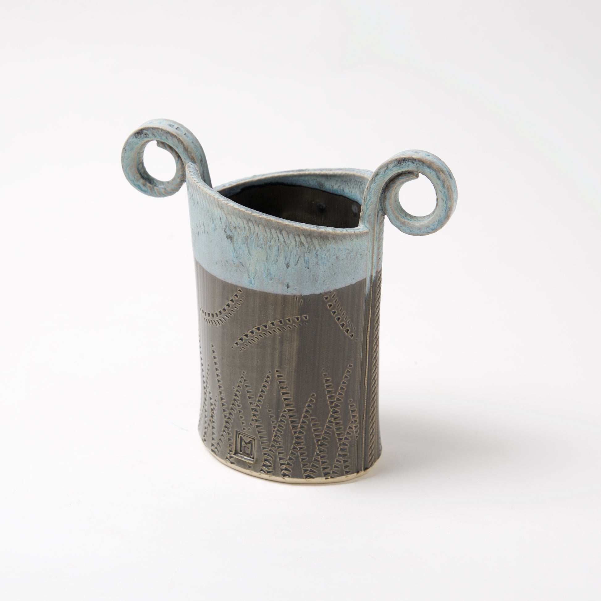 Funky Oval Vase -Small by Michael Macone - © Blue Pomegranate Gallery