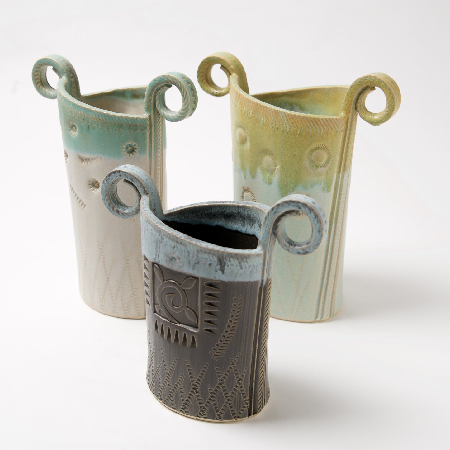 Funky Oval Vase -Small by Michael Macone - © Blue Pomegranate Gallery