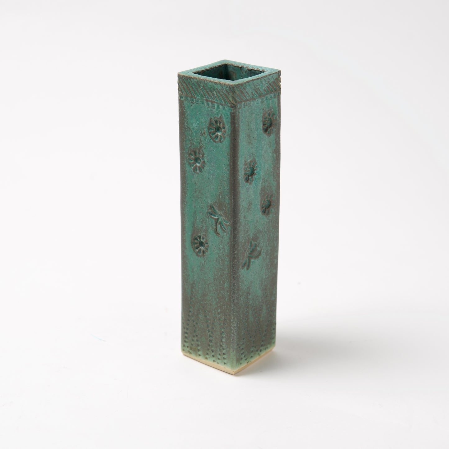 Tall Square Bud Vase -by Michael Macone - © Blue Pomegranate Gallery
