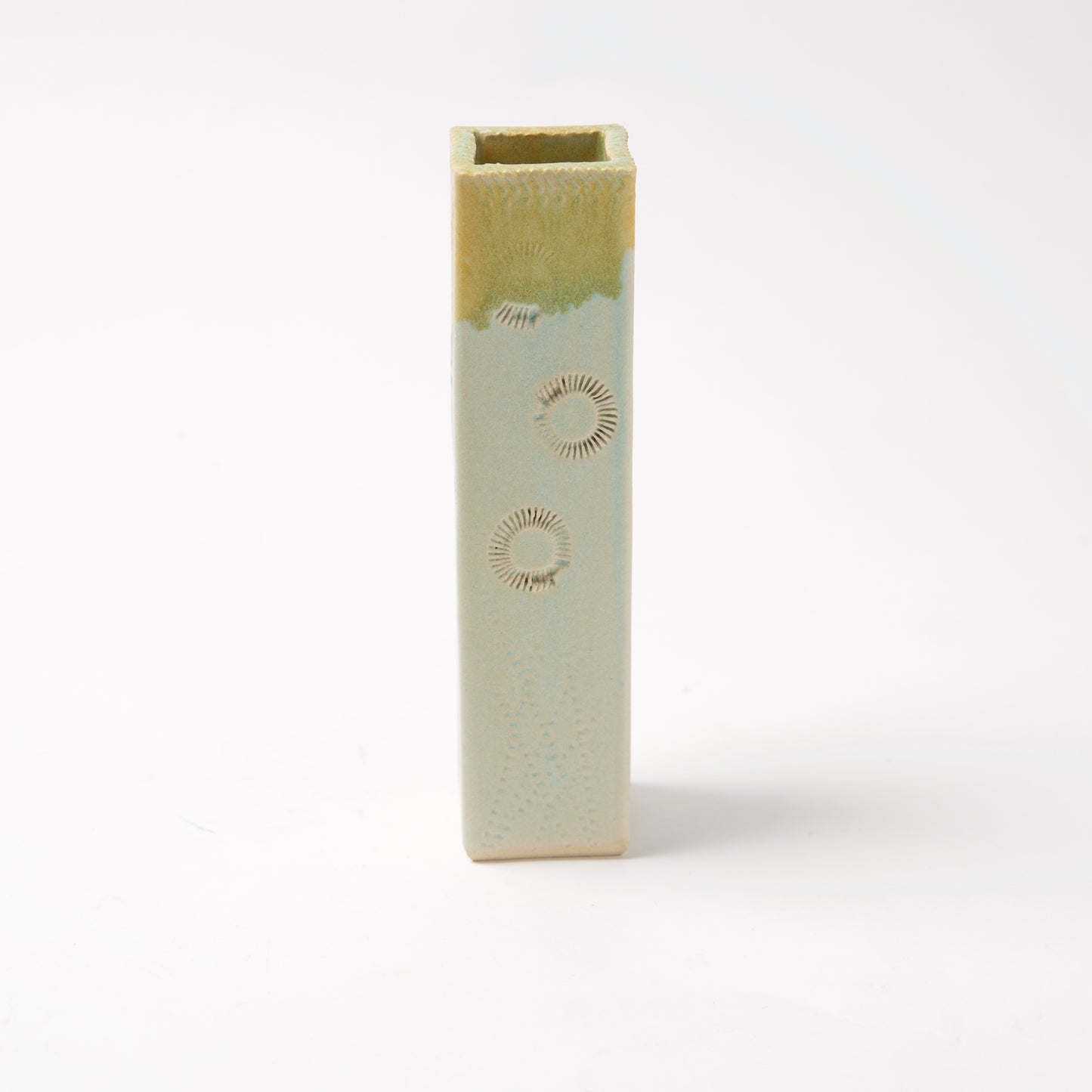 Tall Square Bud Vase -by Michael Macone - © Blue Pomegranate Gallery