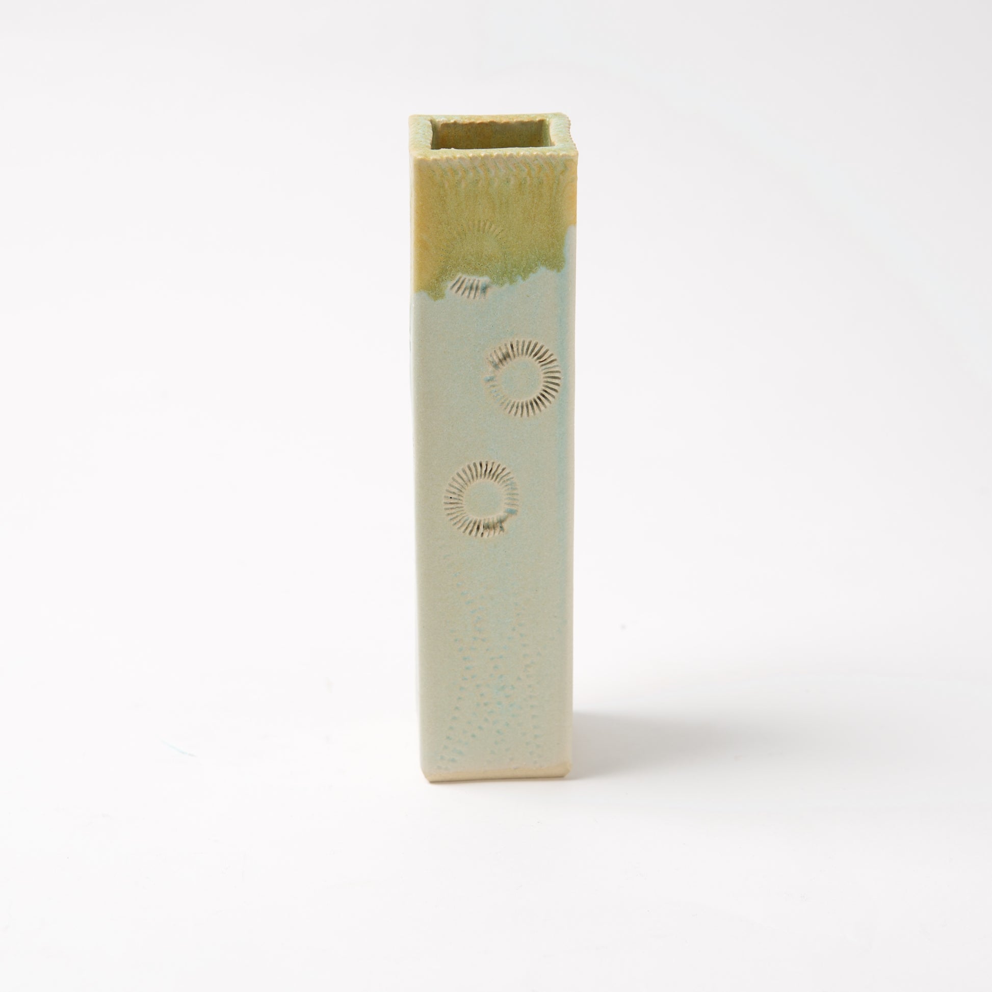 Tall Square Bud Vase -by Michael Macone - © Blue Pomegranate Gallery