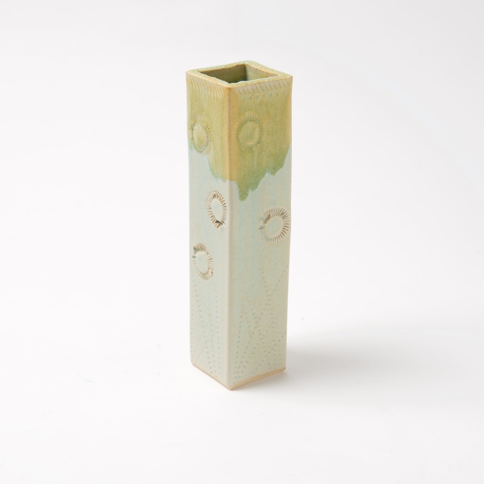 Tall Square Bud Vase -by Michael Macone - © Blue Pomegranate Gallery