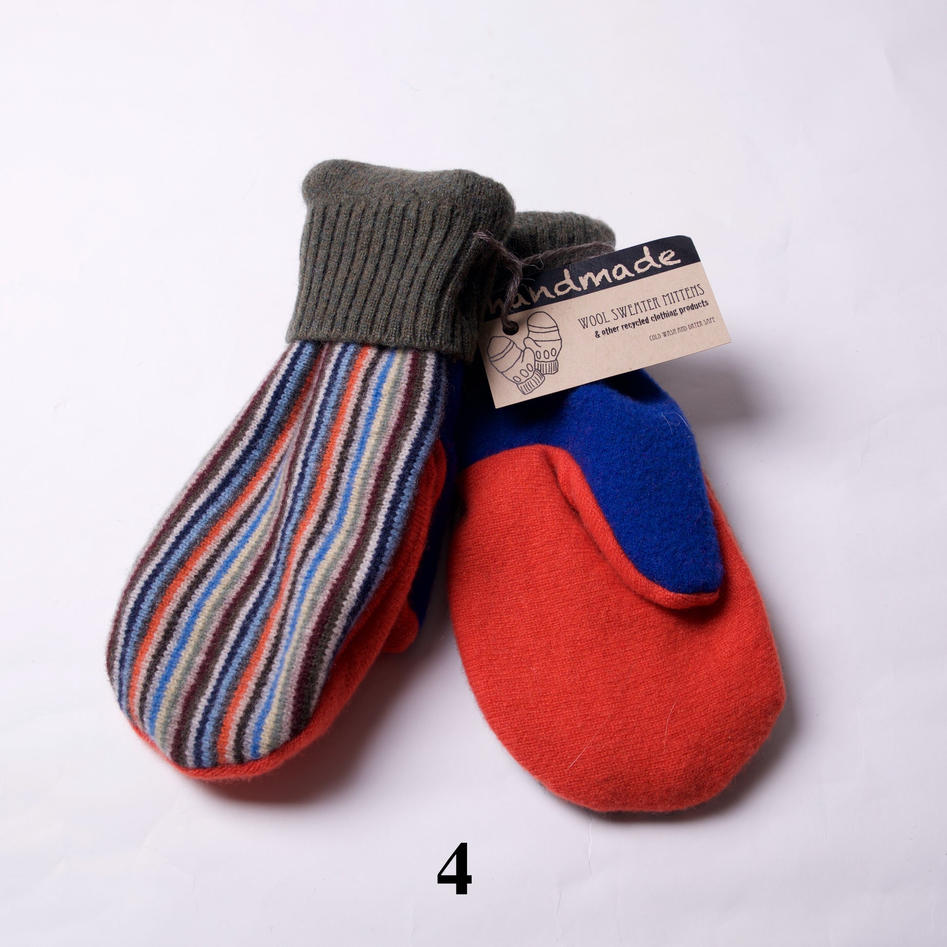Wool Sweater Upcycled Mittens by Elaine Olson - © Blue Pomegranate Gallery