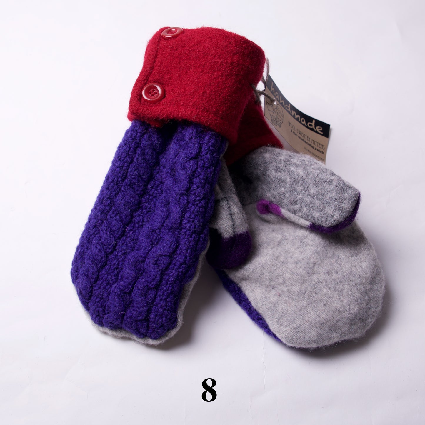 Wool Sweater Upcycled Mittens by Elaine Olson - © Blue Pomegranate Gallery