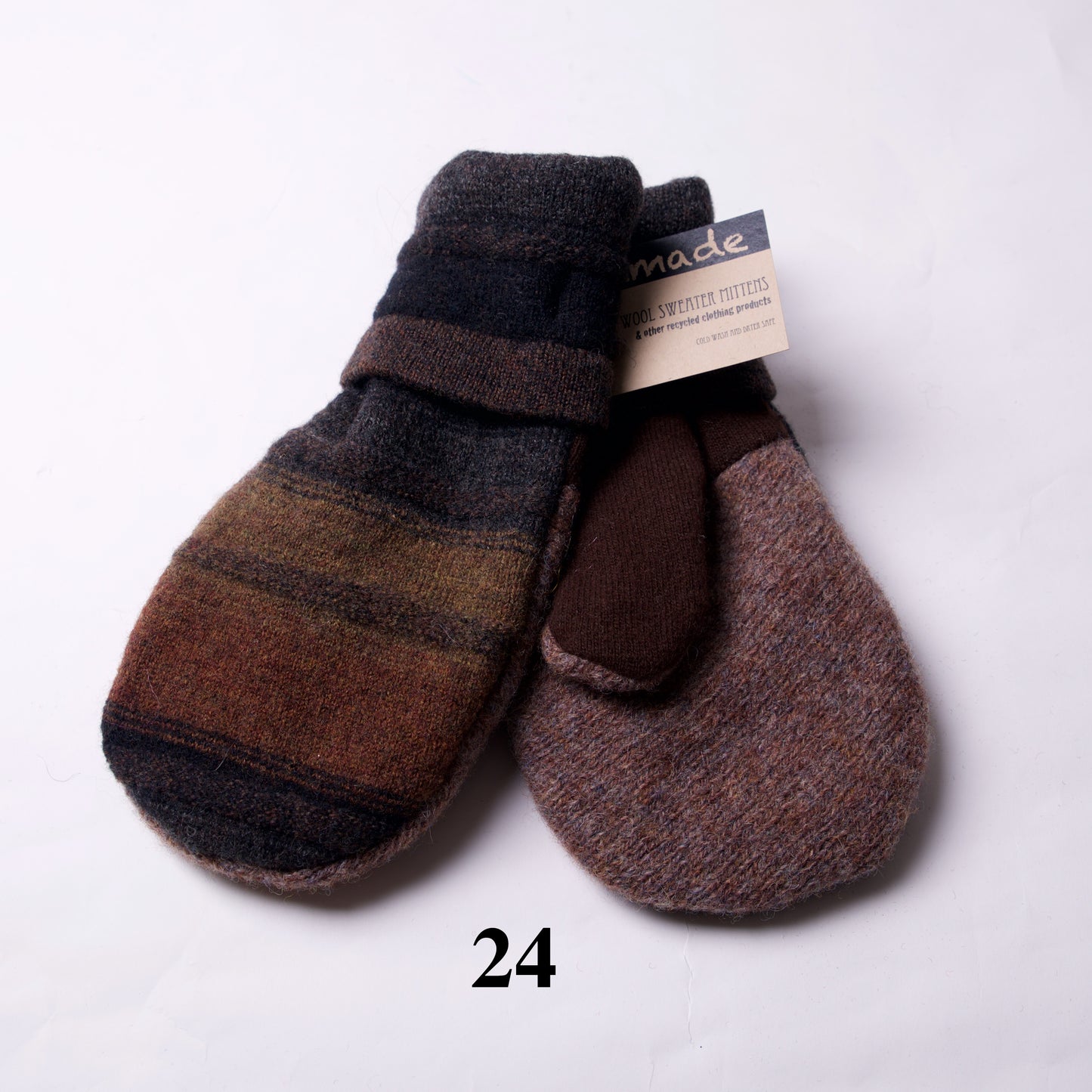 Wool Sweater Upcycled Mittens by Elaine Olson - © Blue Pomegranate Gallery