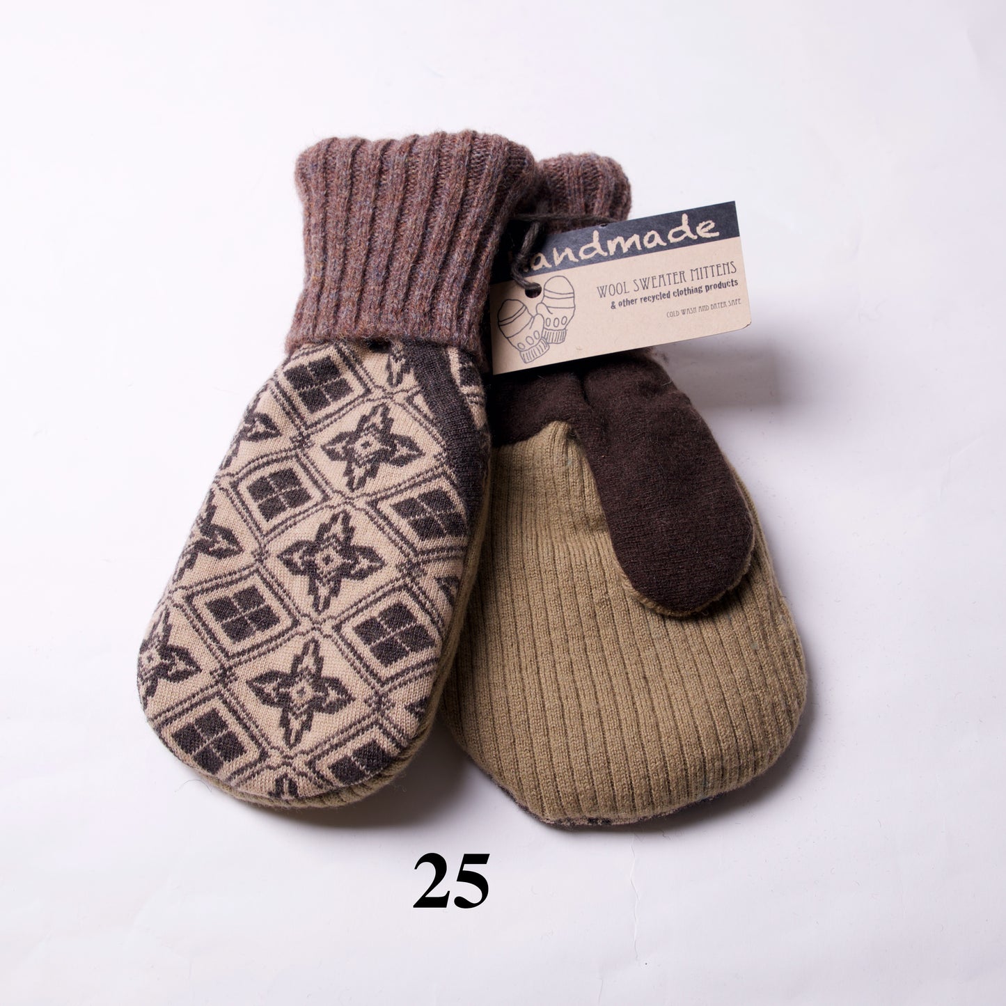 Wool Sweater Upcycled Mittens by Elaine Olson - © Blue Pomegranate Gallery