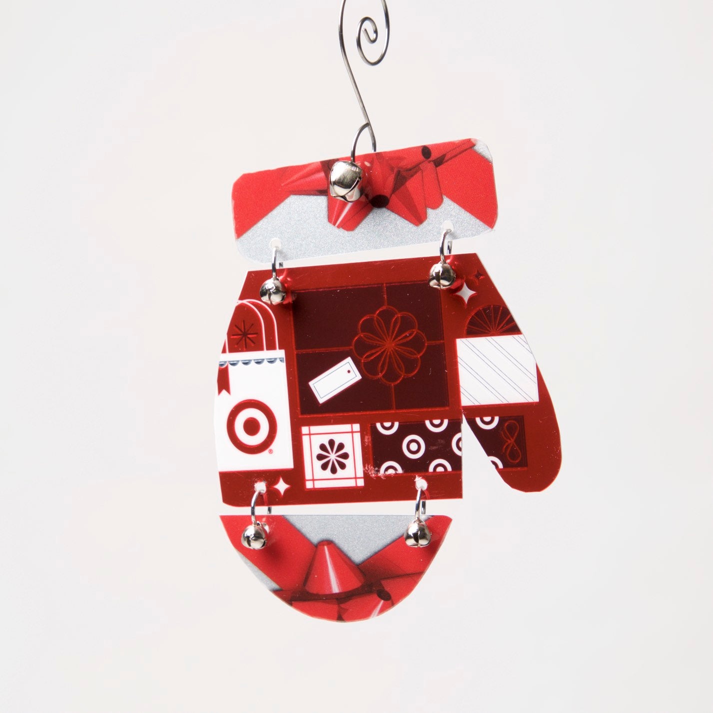 Mitten Ornament from recycled Giftcards - © Blue Pomegranate Gallery