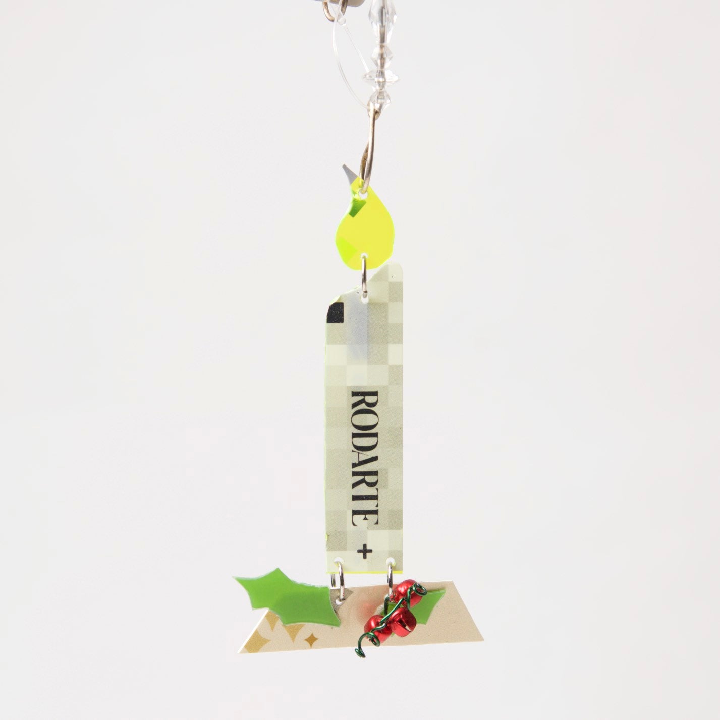 Candle Ornament from recycled Giftcards - © Blue Pomegranate Gallery