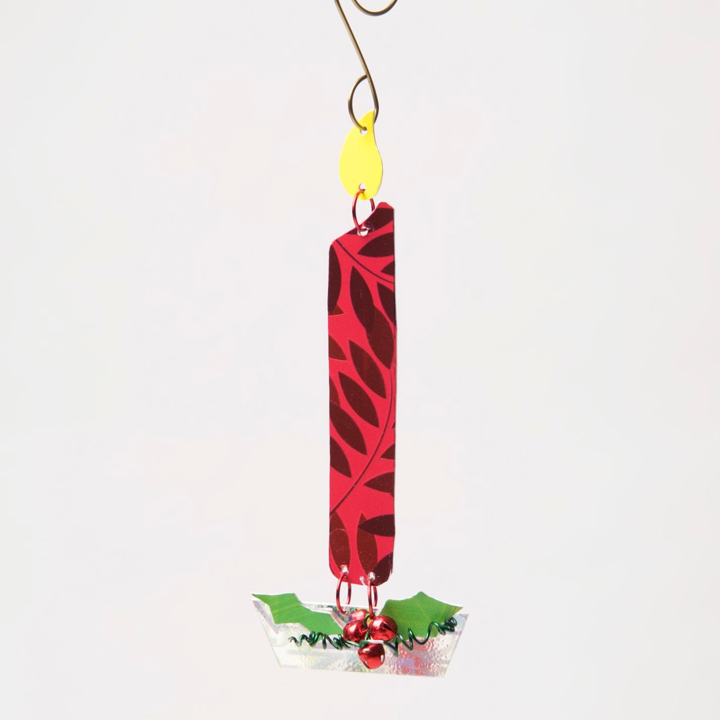 Candle Ornament from recycled Giftcards - © Blue Pomegranate Gallery