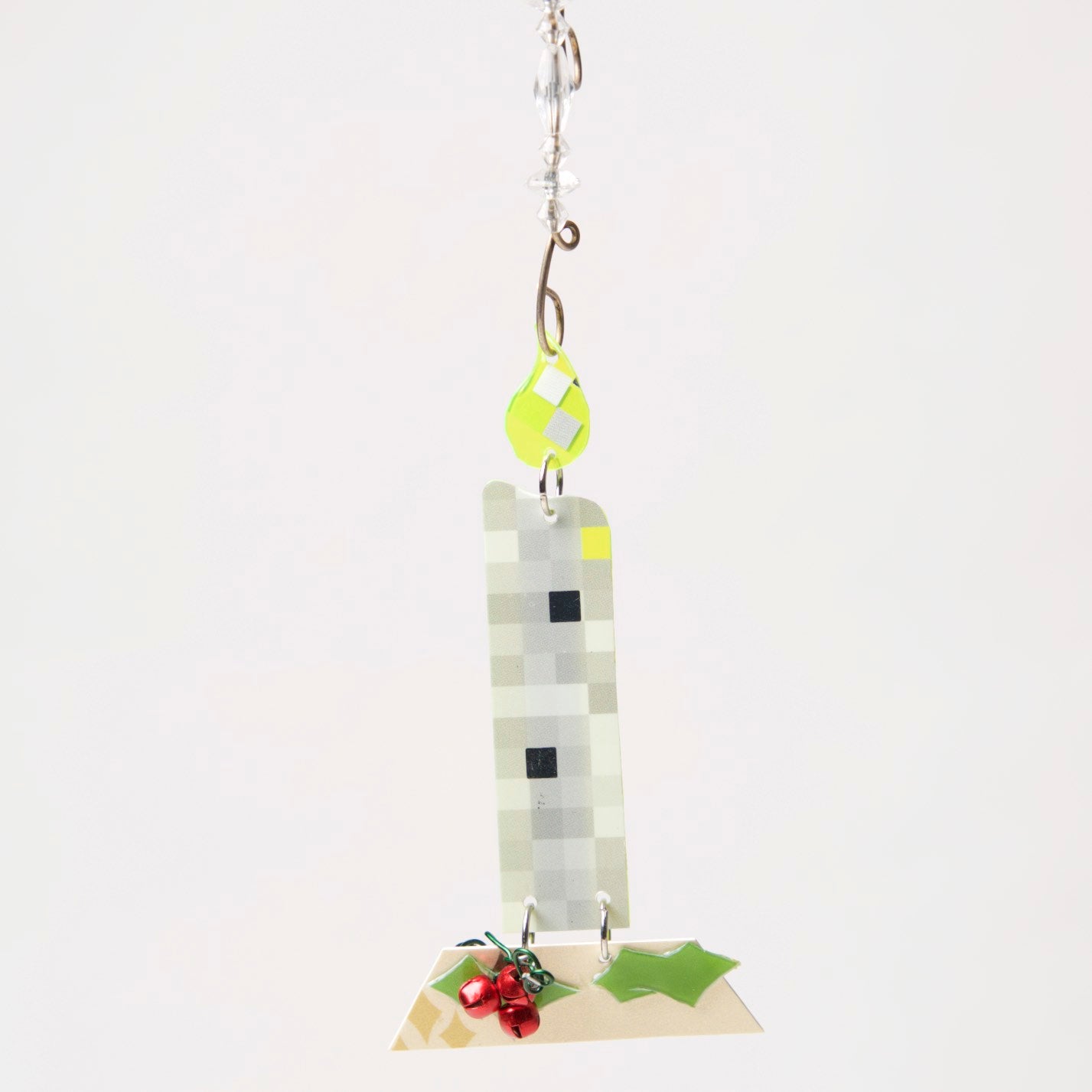 Candle Ornament from recycled Giftcards - © Blue Pomegranate Gallery