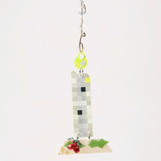 Candle Ornament from recycled Giftcards - © Blue Pomegranate Gallery