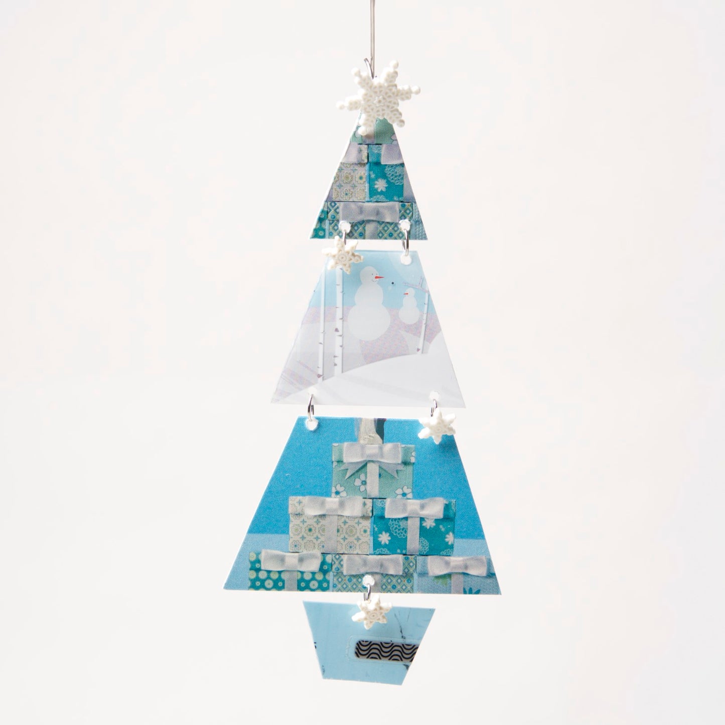 Tree Ornament from recycled Giftcards - © Blue Pomegranate Gallery