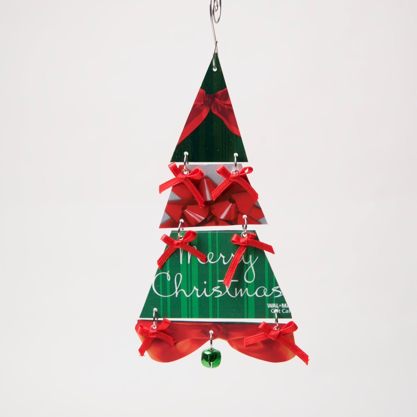 Tree Ornament from recycled Giftcards - © Blue Pomegranate Gallery