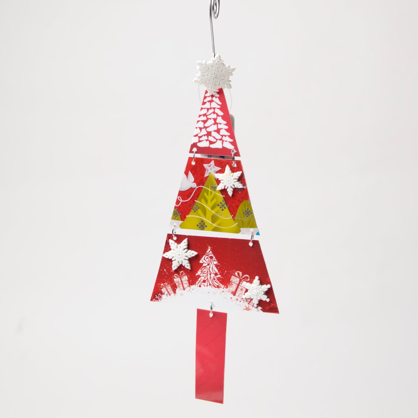 Tree Ornament from recycled Giftcards - © Blue Pomegranate Gallery