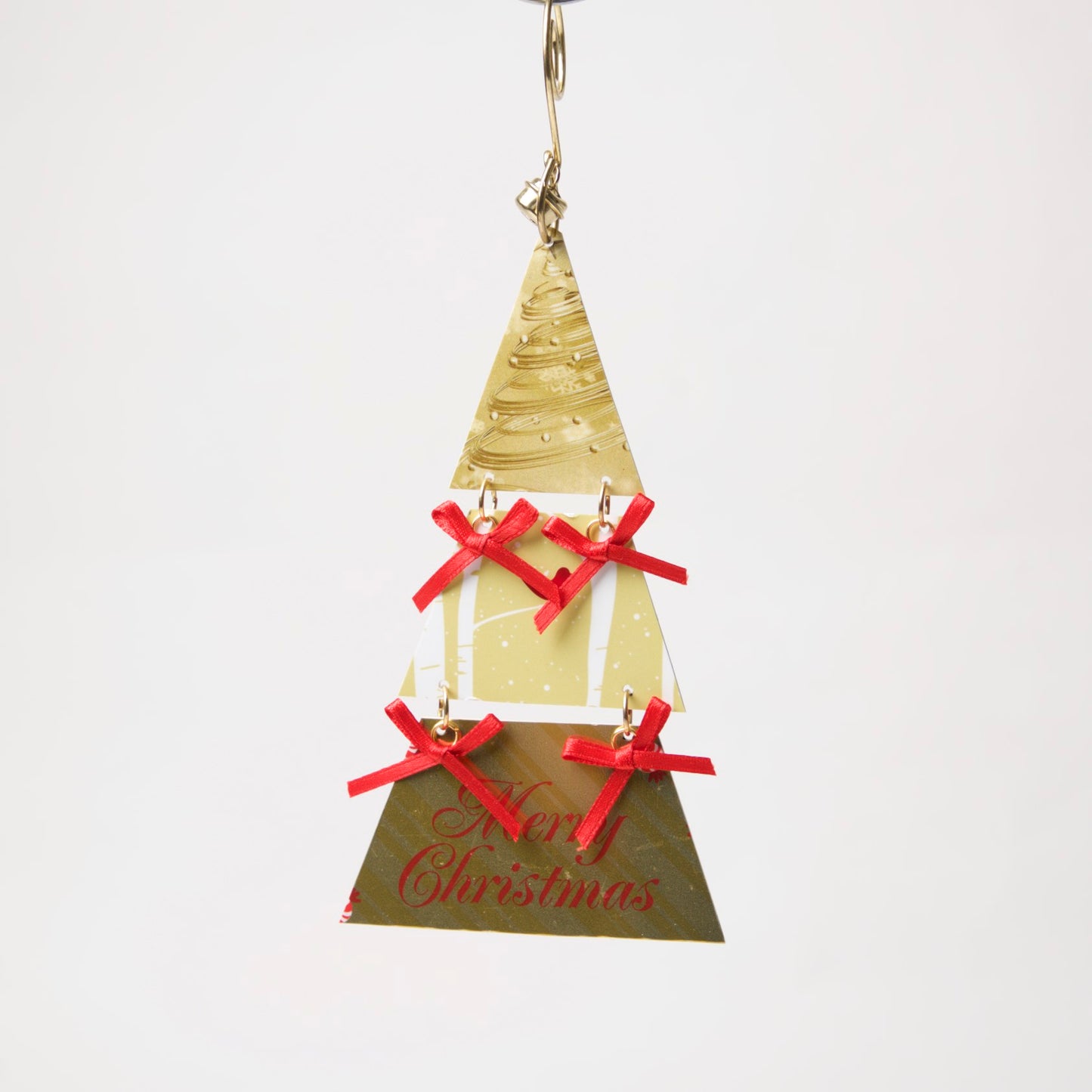 Tree Ornament from recycled Giftcards - © Blue Pomegranate Gallery