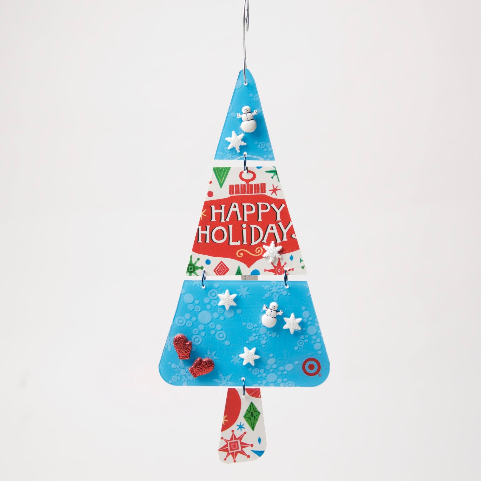 Tree Ornament from recycled Giftcards - © Blue Pomegranate Gallery