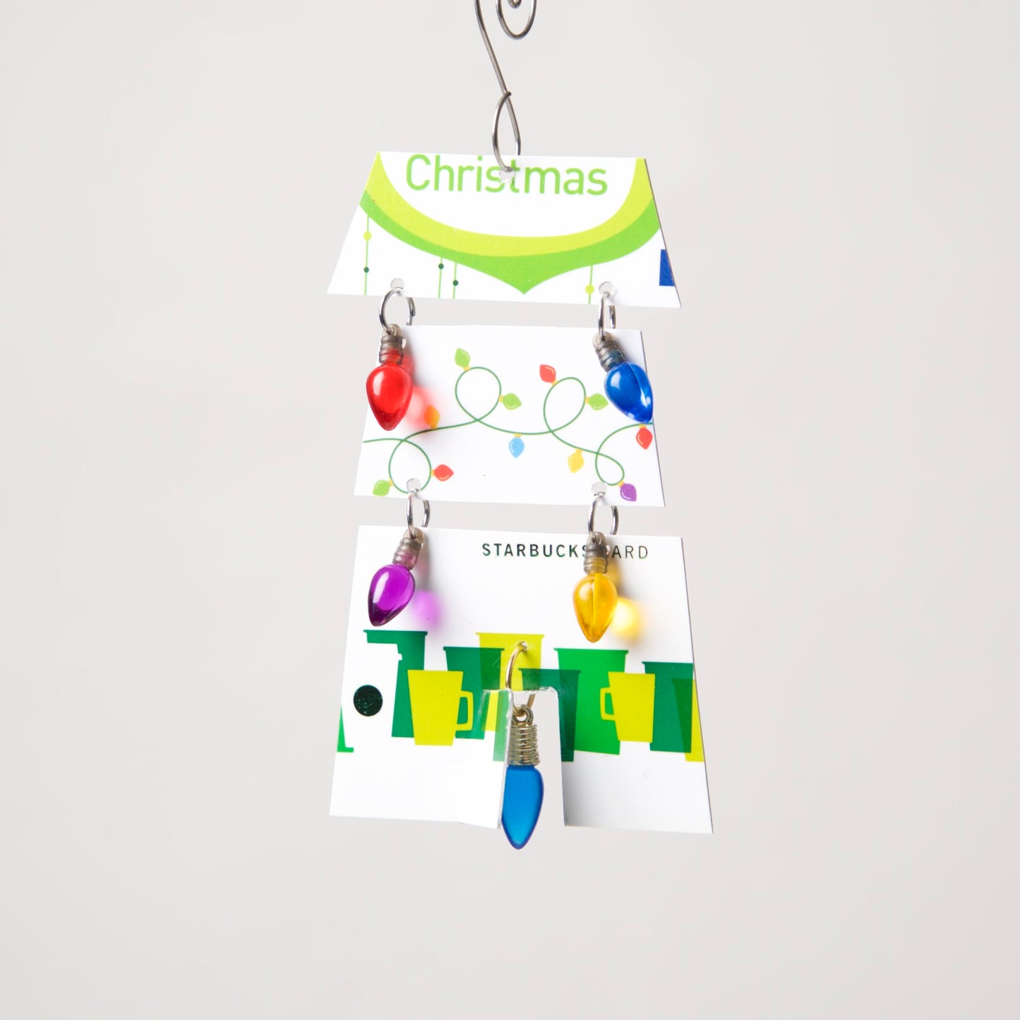 House Ornament from recycled Giftcards - © Blue Pomegranate Gallery