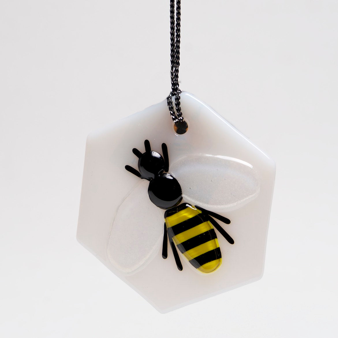 Honey Bee Ornament, Sun Catcher by Charlotte Behrens - © Blue Pomegranate Gallery