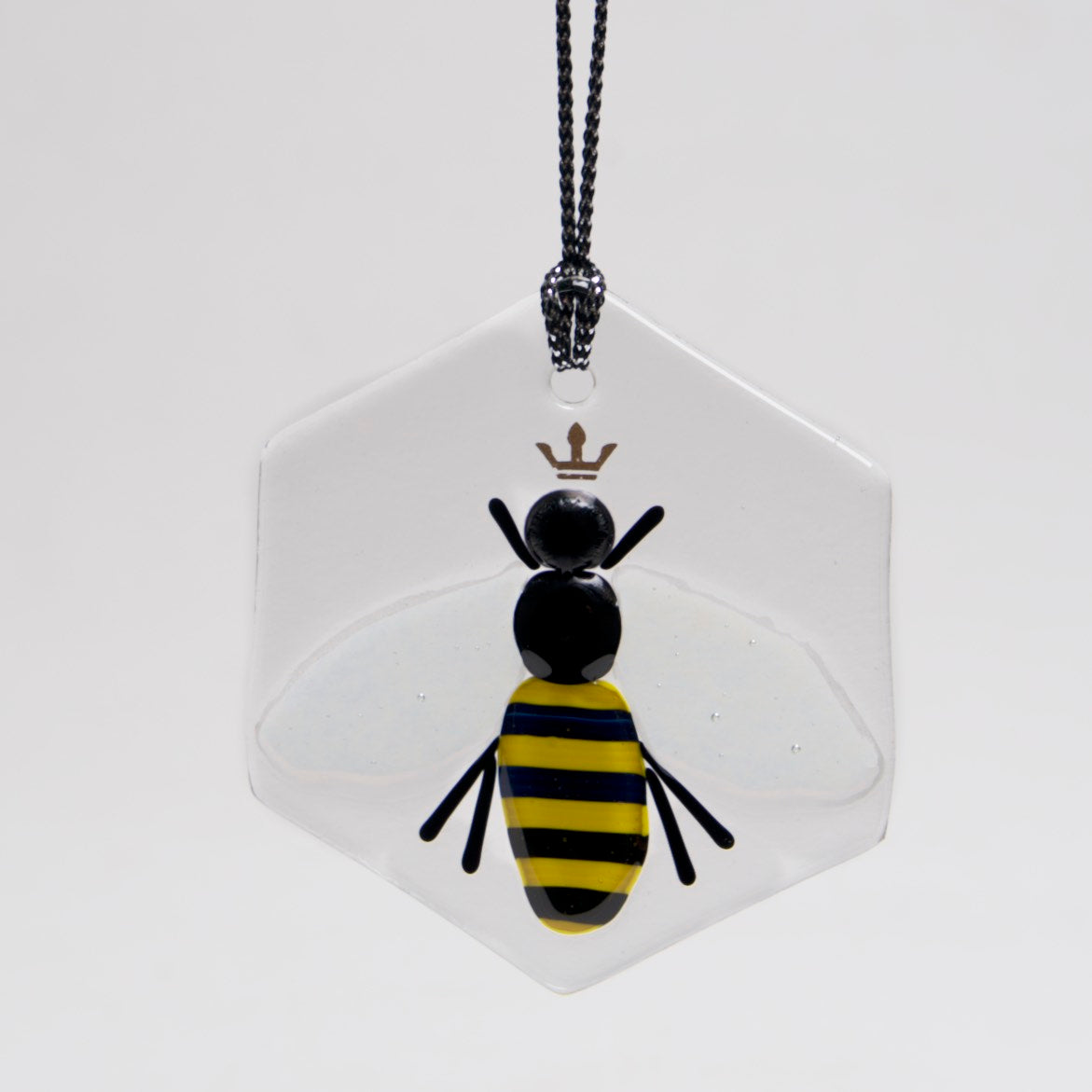 Queen Bee Ornament, Sun Catcher by Charlotte Behrens - © Blue Pomegranate Gallery
