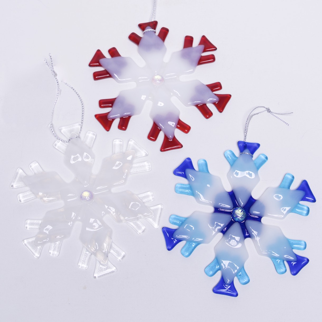 Snowflake Ornament/Sun Catcher by Charlotte Behrens - © Blue Pomegranate Gallery