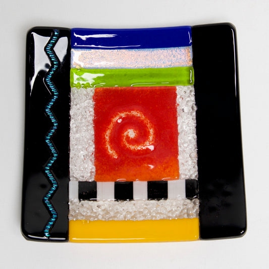 Abstract plates by Charlotte Behrens - © Blue Pomegranate Gallery