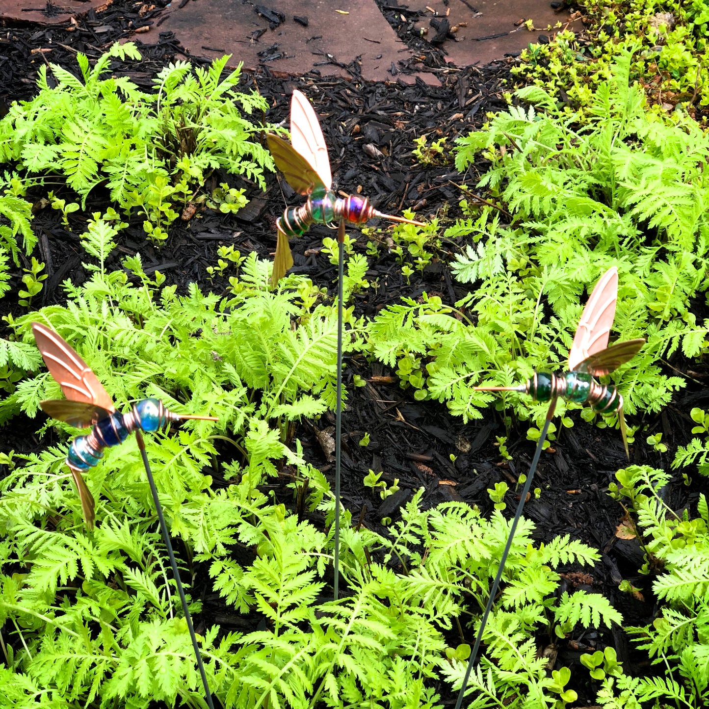 Humphrey Hovering Hummingbird Garden Stake - © Blue Pomegranate Gallery
