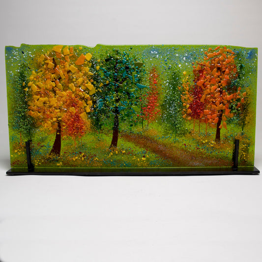 Conversation in stand by Jennifer DeMoss 24x12" - © Blue Pomegranate Gallery