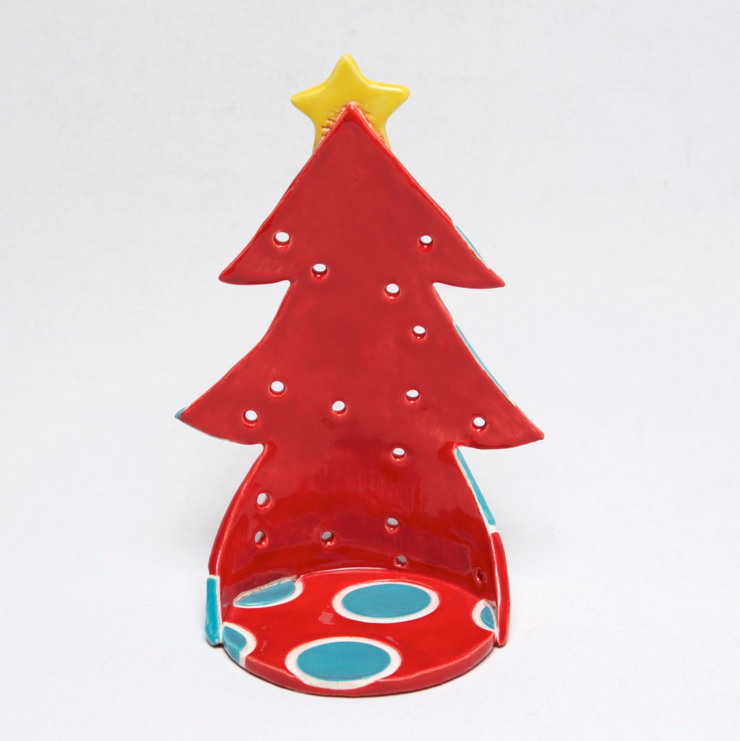 Tree Votive candle holder Clay by Sally Scott - © Blue Pomegranate Gallery