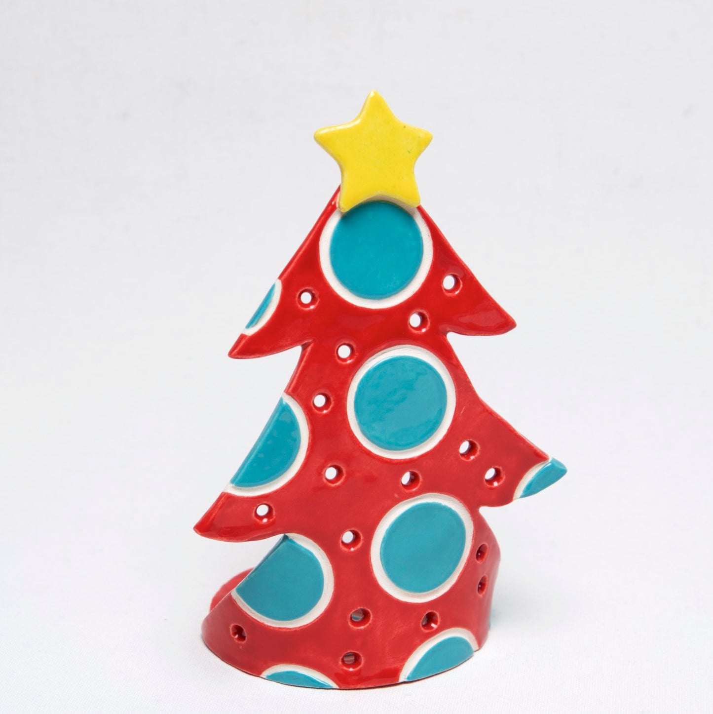 Tree Votive candle holder Clay by Sally Scott - © Blue Pomegranate Gallery