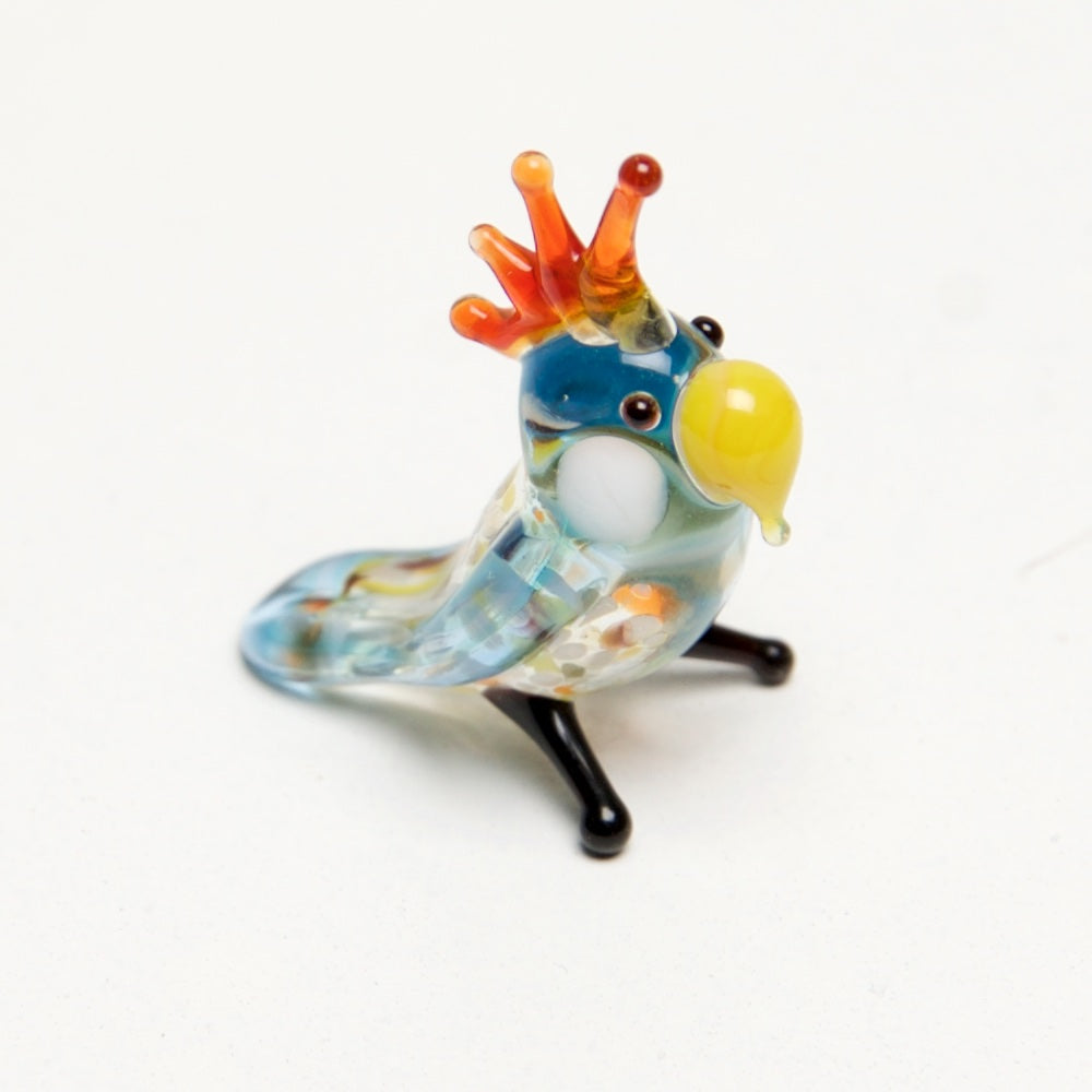Birds Micro blown glass figurines w/ box. - © Blue Pomegranate Gallery