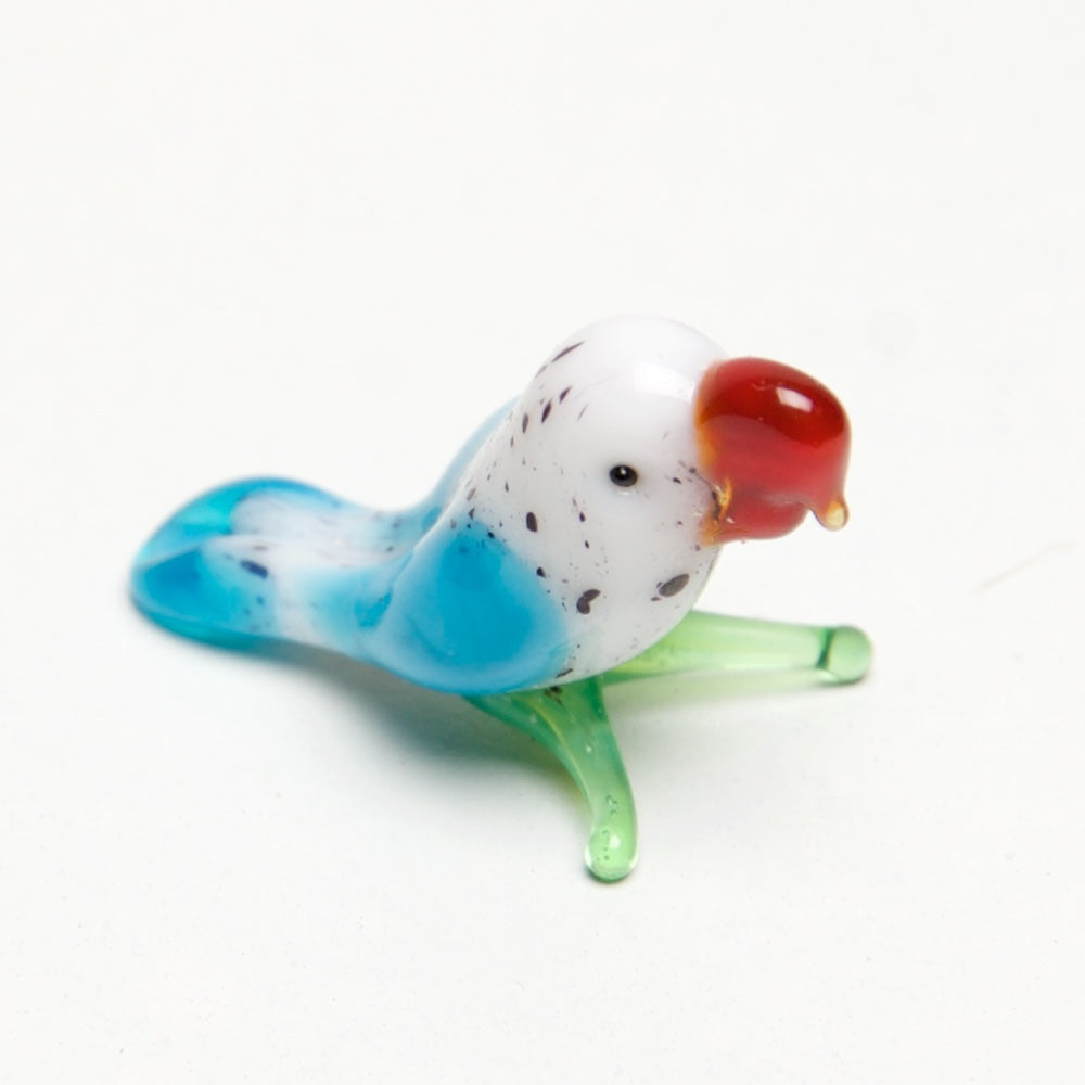 Birds Micro blown glass figurines w/ box. - © Blue Pomegranate Gallery