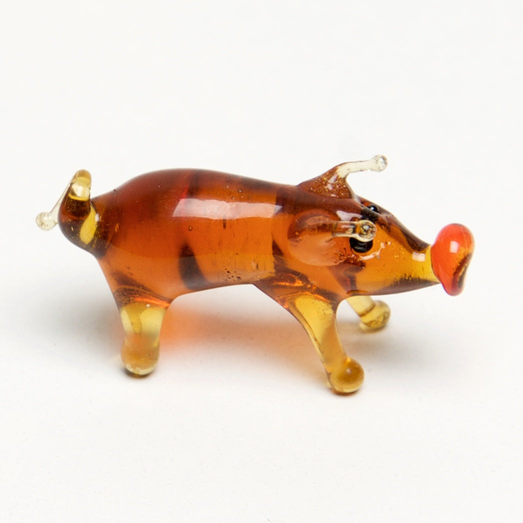 Farm Micro blown glass figurines w/ box. - © Blue Pomegranate Gallery