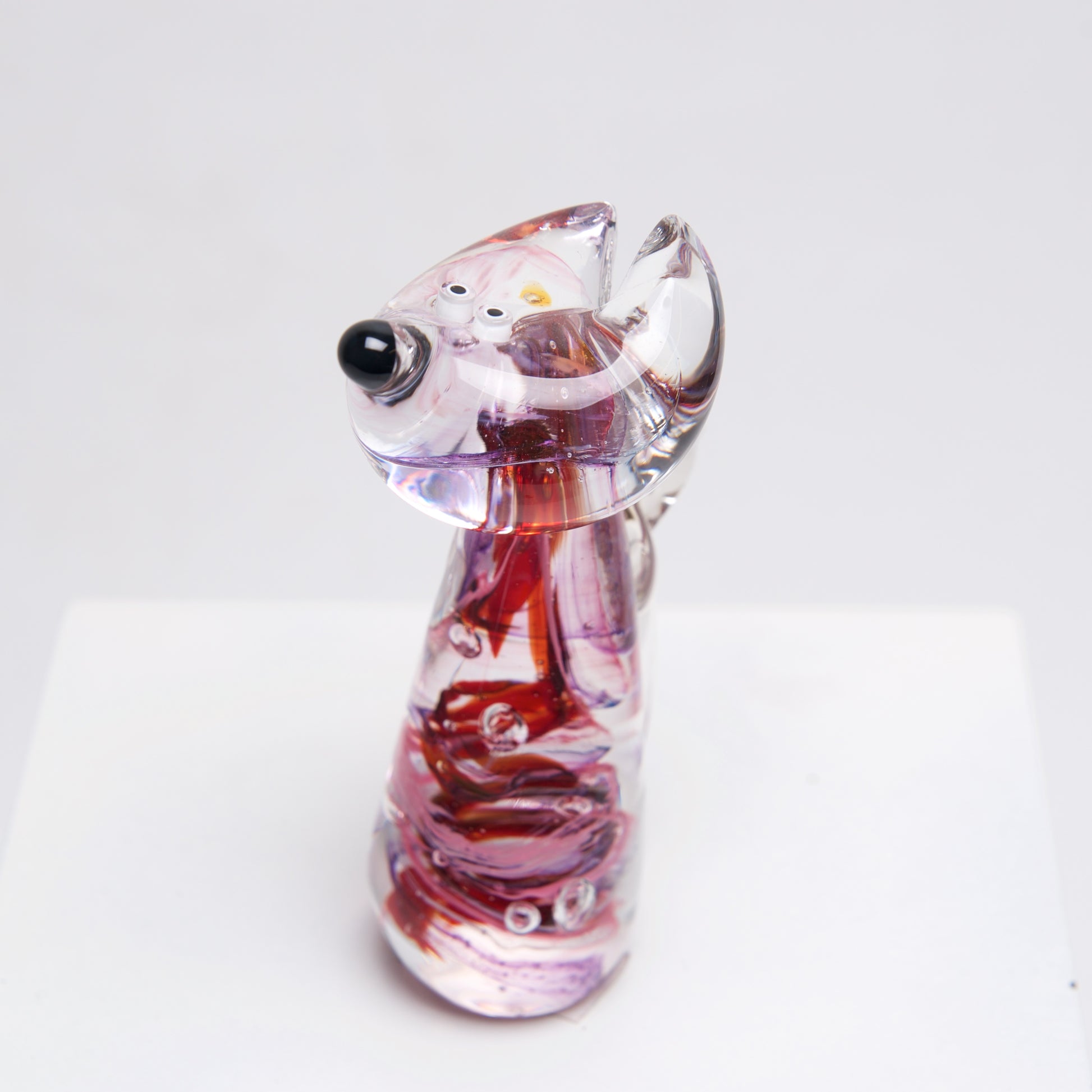 Blown Glass Mini Dog by Catherine Labonte - © Blue Pomegranate Gallery