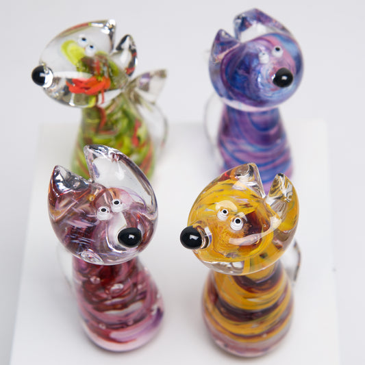 Blown Glass Mini Dog by Catherine Labonte - © Blue Pomegranate Gallery
