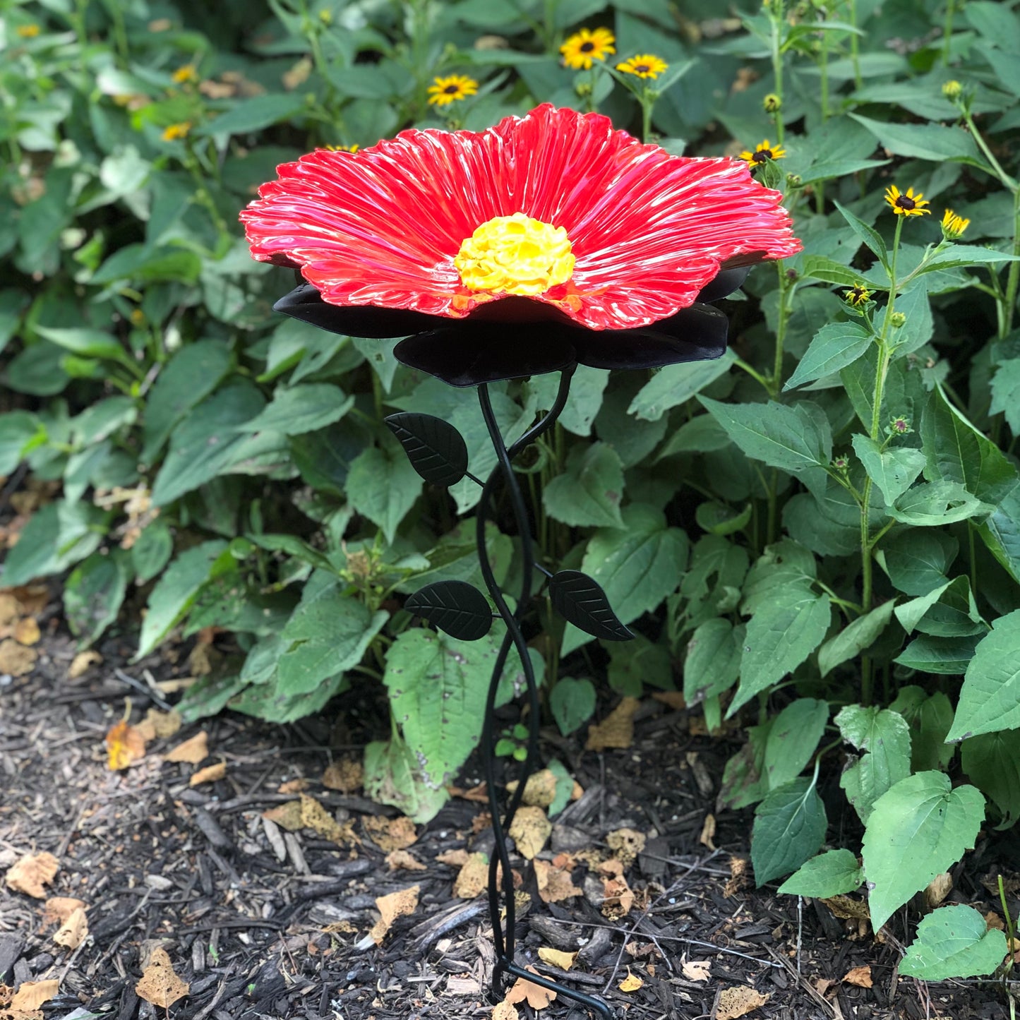 Poppy Bird Bath by Sally Scott - © Blue Pomegranate Gallery