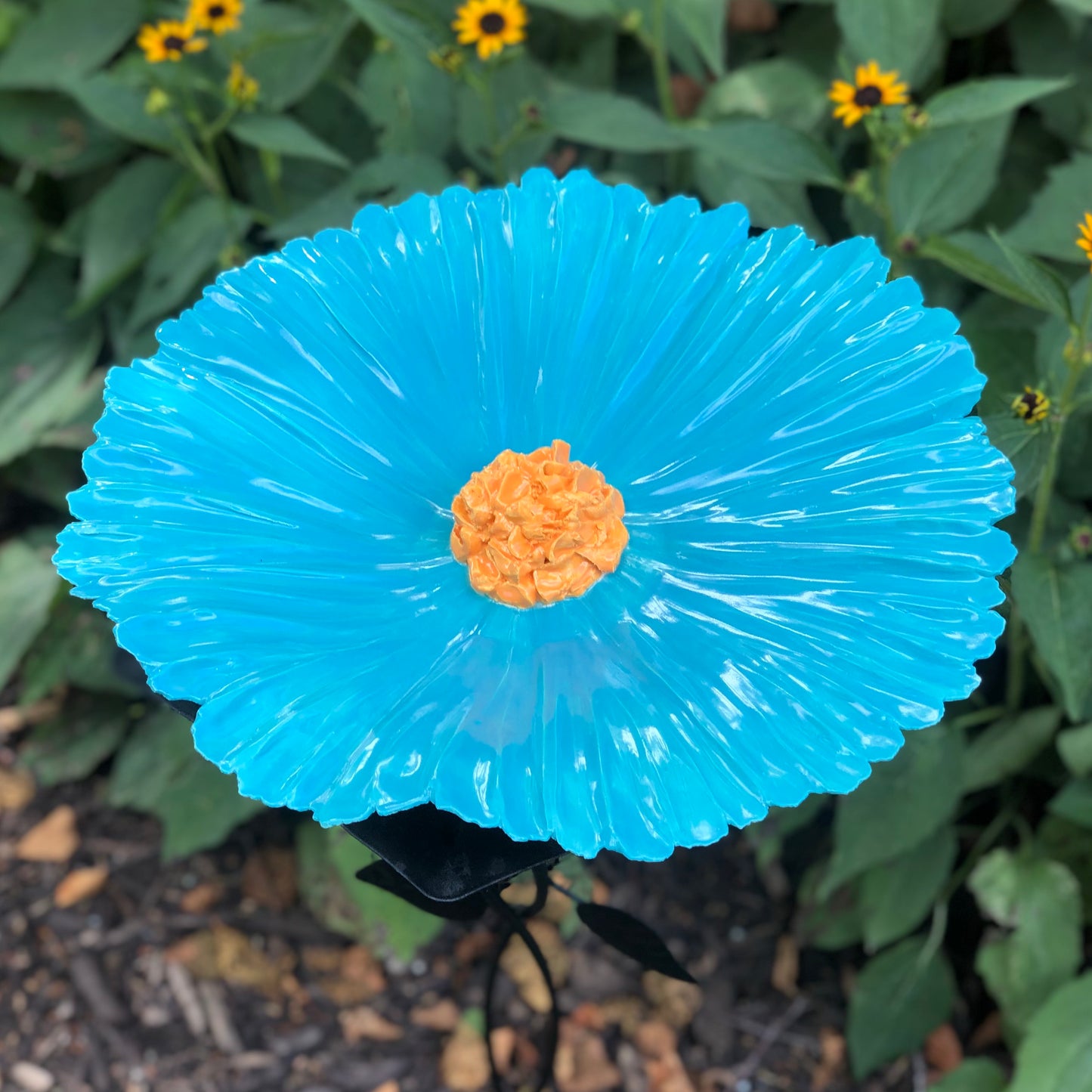 Poppy Bird Bath by Sally Scott - © Blue Pomegranate Gallery