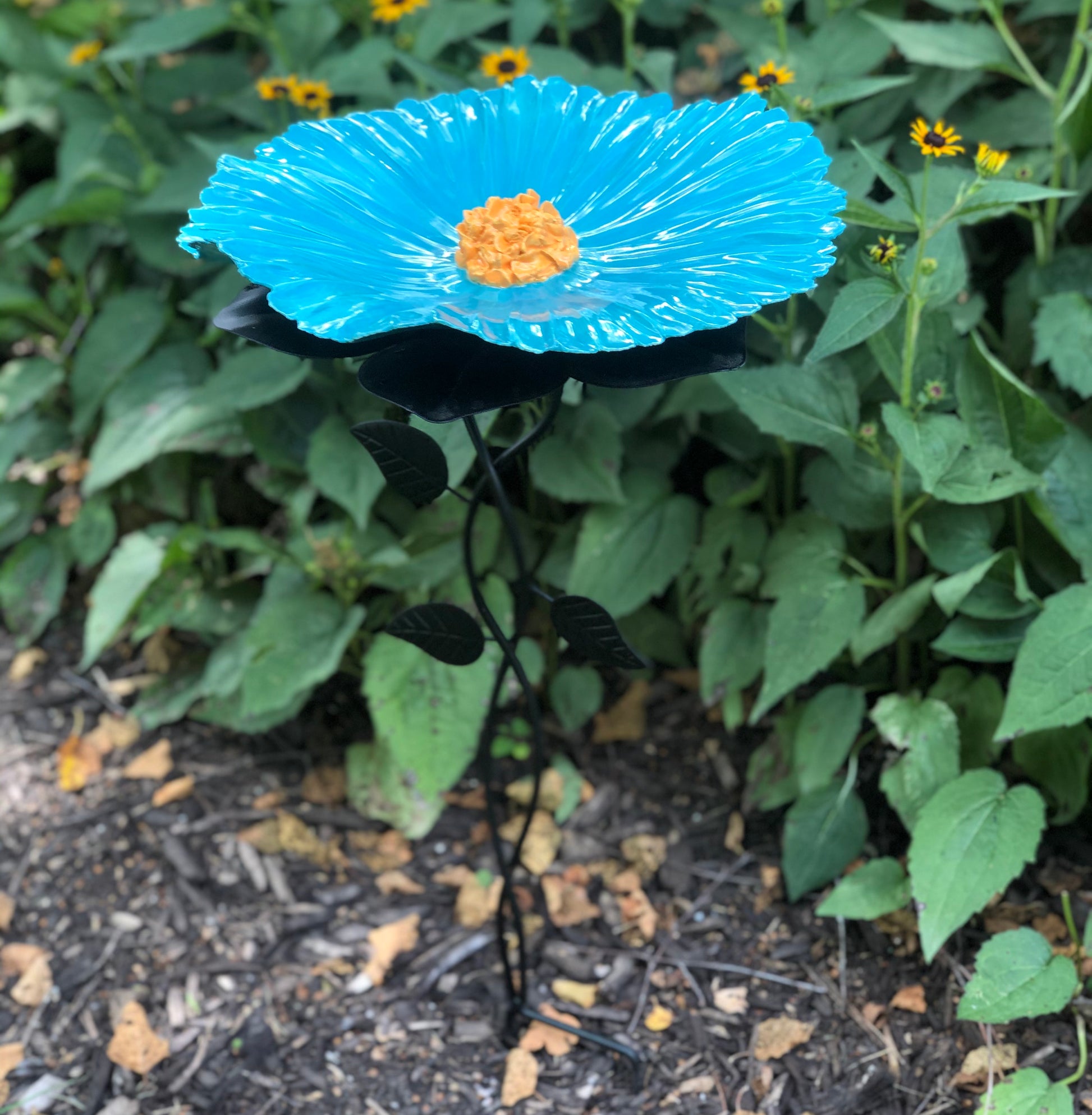 Poppy Bird Bath by Sally Scott - © Blue Pomegranate Gallery