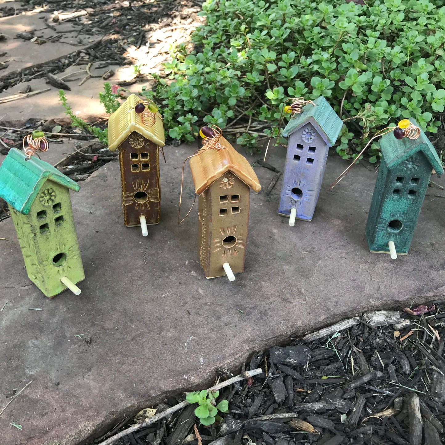 Mini Hanging Birdhouse by Michael Macone - © Blue Pomegranate Gallery