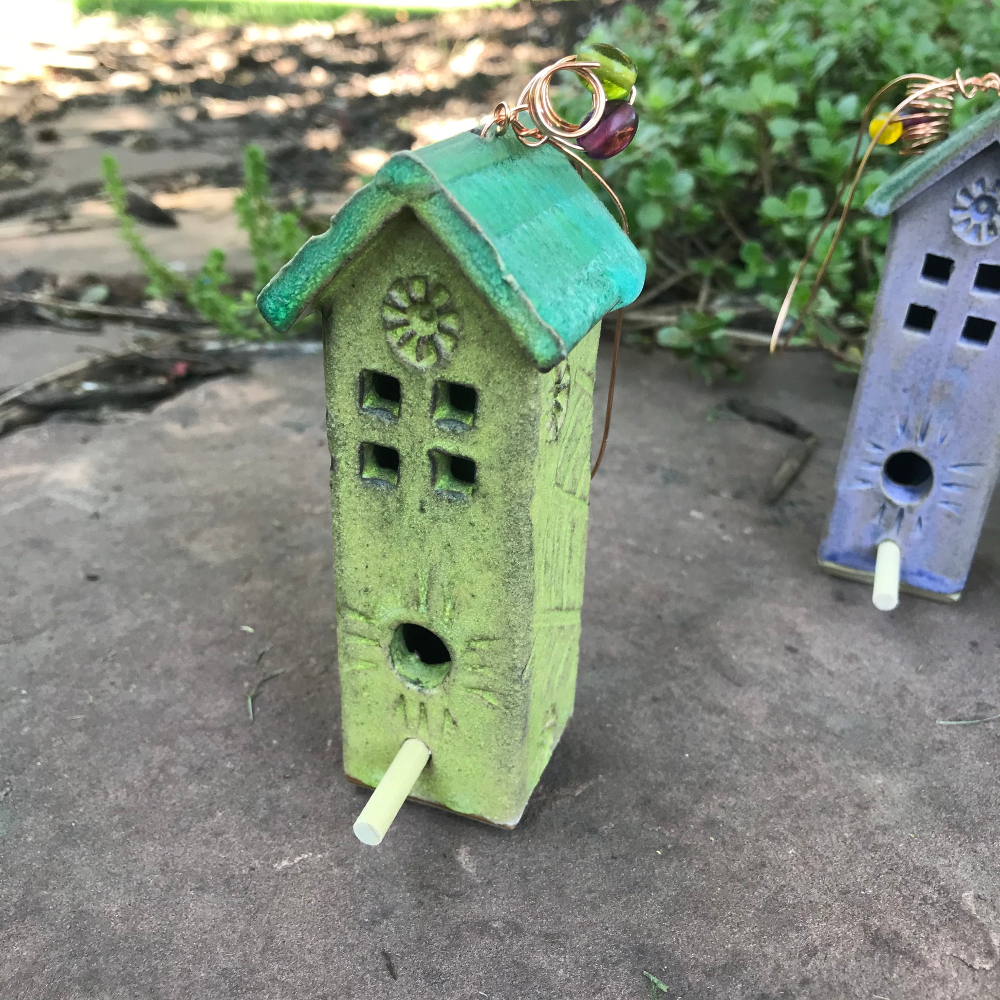 Mini Hanging Birdhouse by Michael Macone - © Blue Pomegranate Gallery