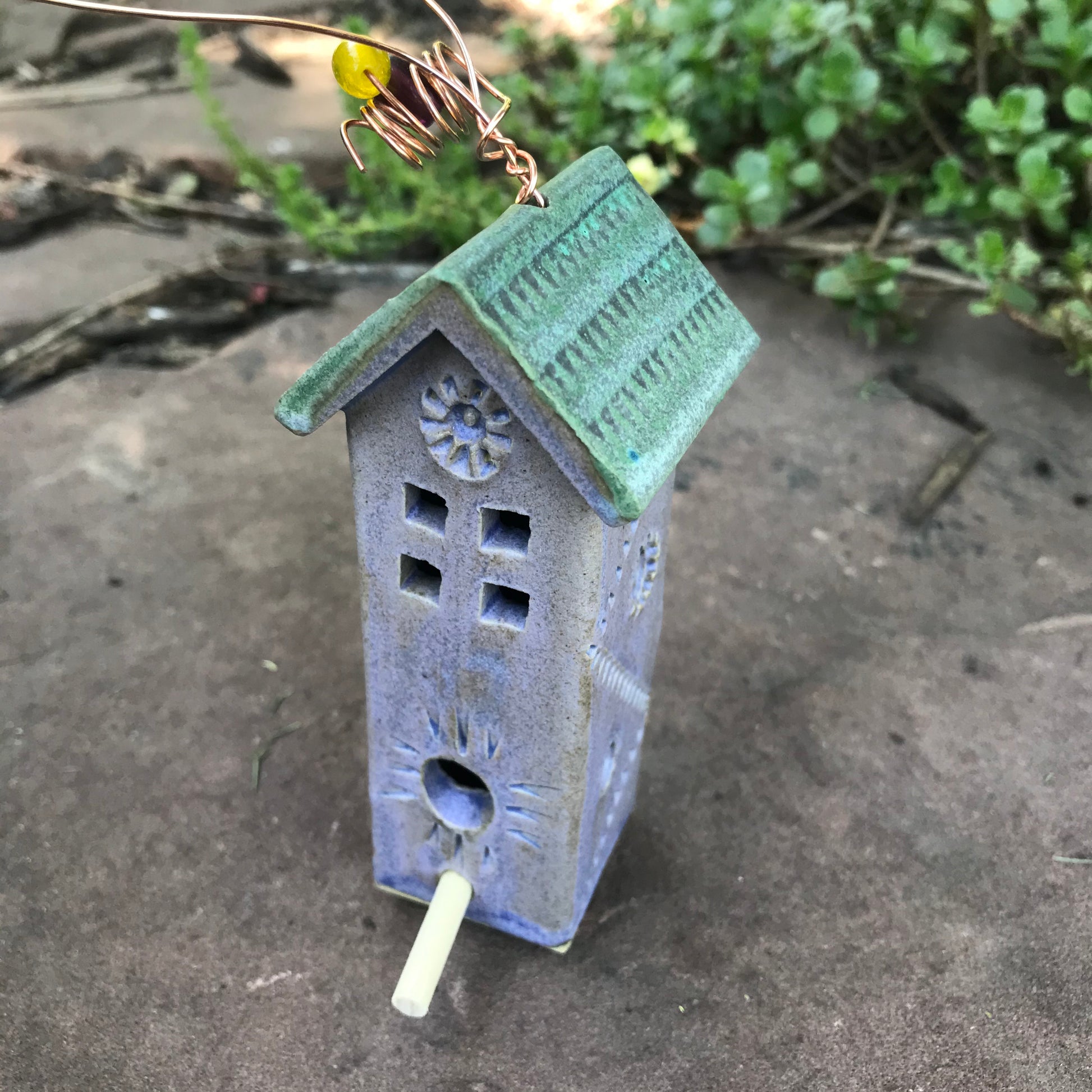 Mini Hanging Birdhouse by Michael Macone - © Blue Pomegranate Gallery
