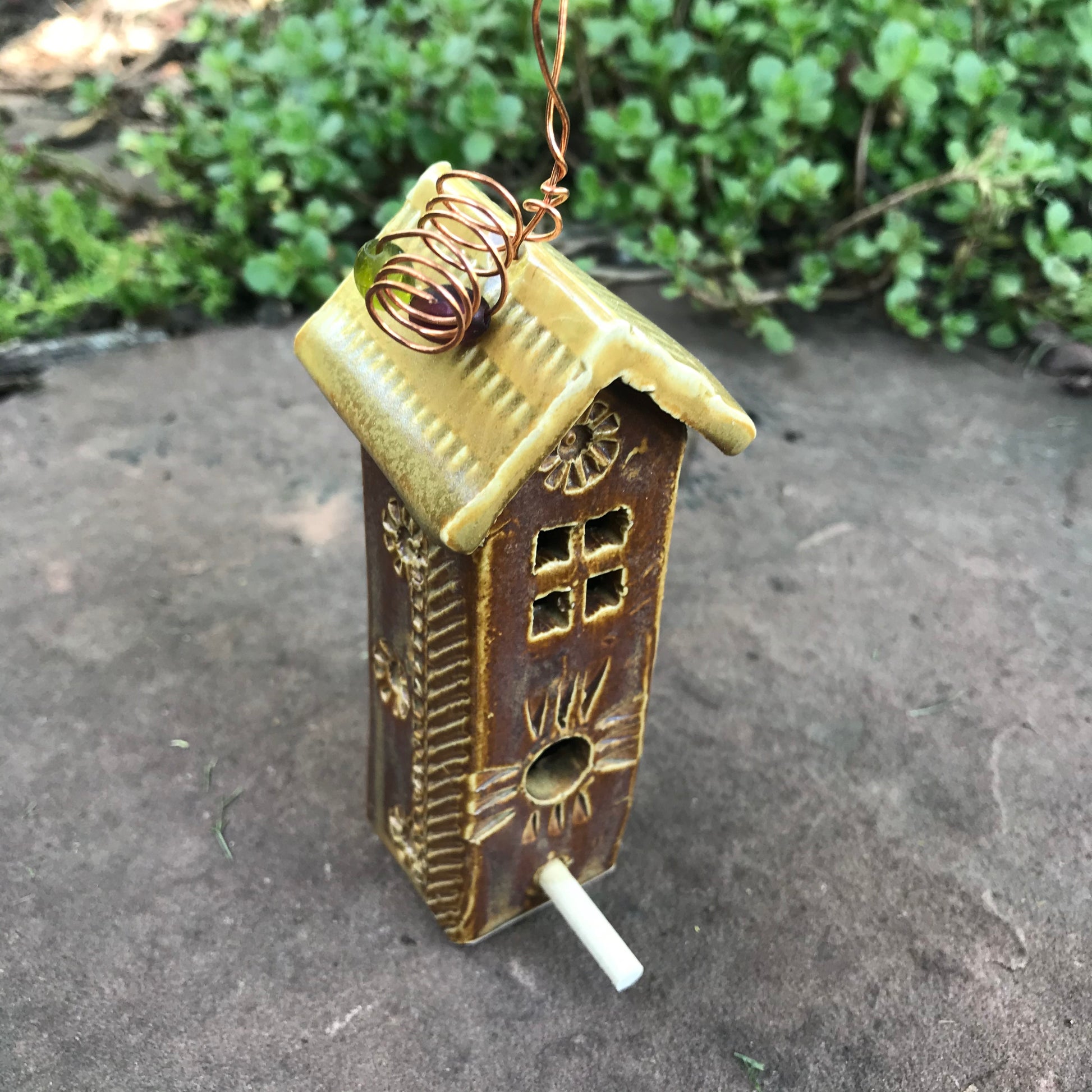 Mini Hanging Birdhouse by Michael Macone - © Blue Pomegranate Gallery