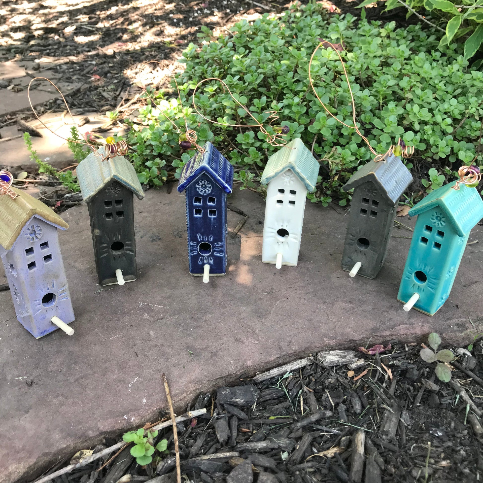 Mini Hanging Birdhouse by Michael Macone - © Blue Pomegranate Gallery